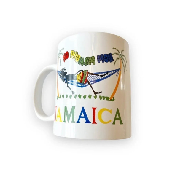 Jamaica Souvenir Coffee Mug No Problem Mon Rasta Vacay‎ Beach Travel - Picture 1 of 7